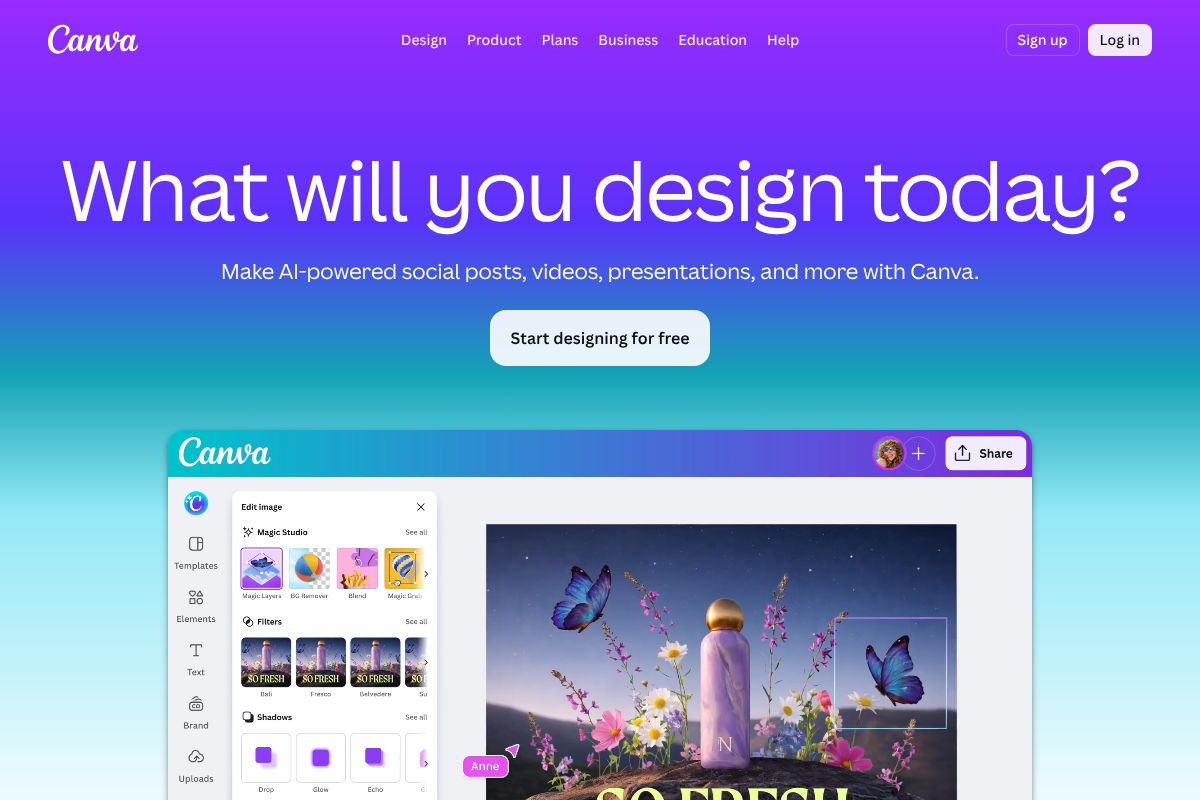 Canva Pro dashboard screenshot