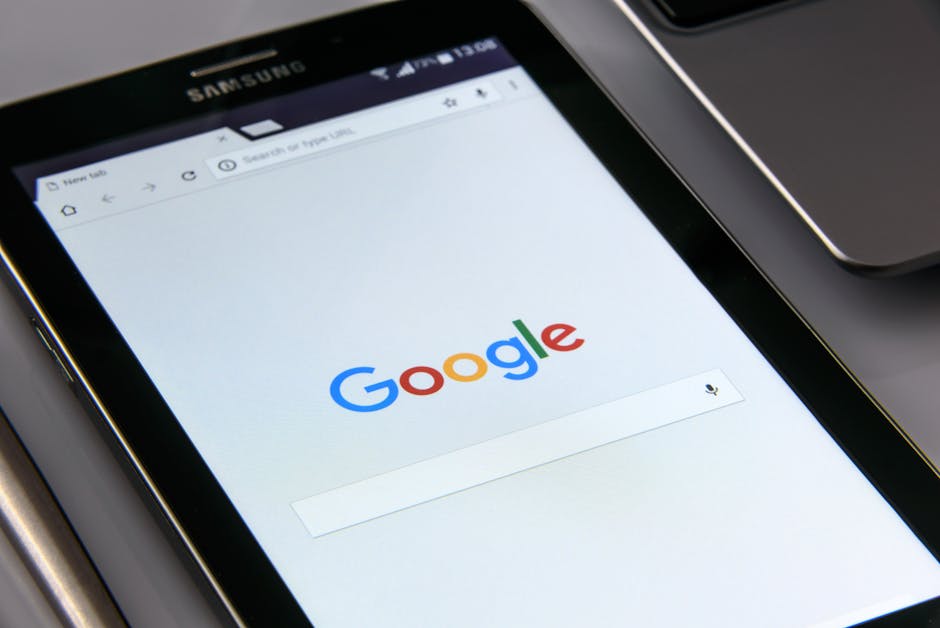Creator's desk setup with SEO tools, analytics graphs, and optimization checklist visible
