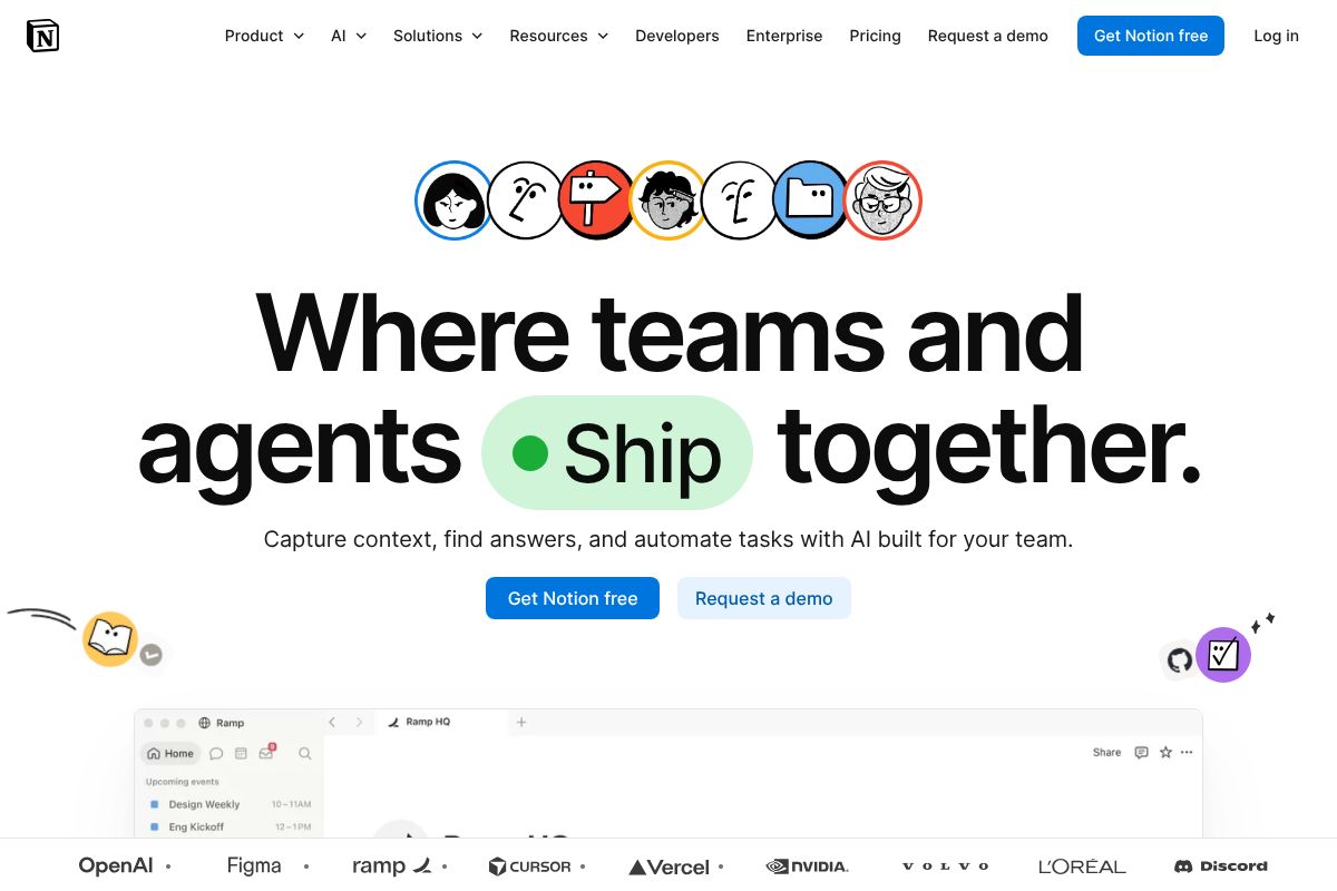 Notion dashboard screenshot