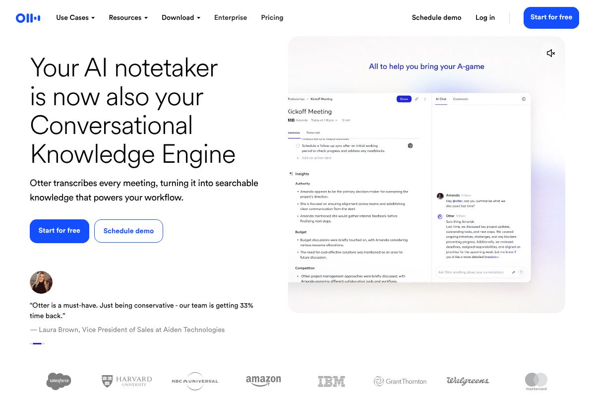 Otter.ai dashboard screenshot